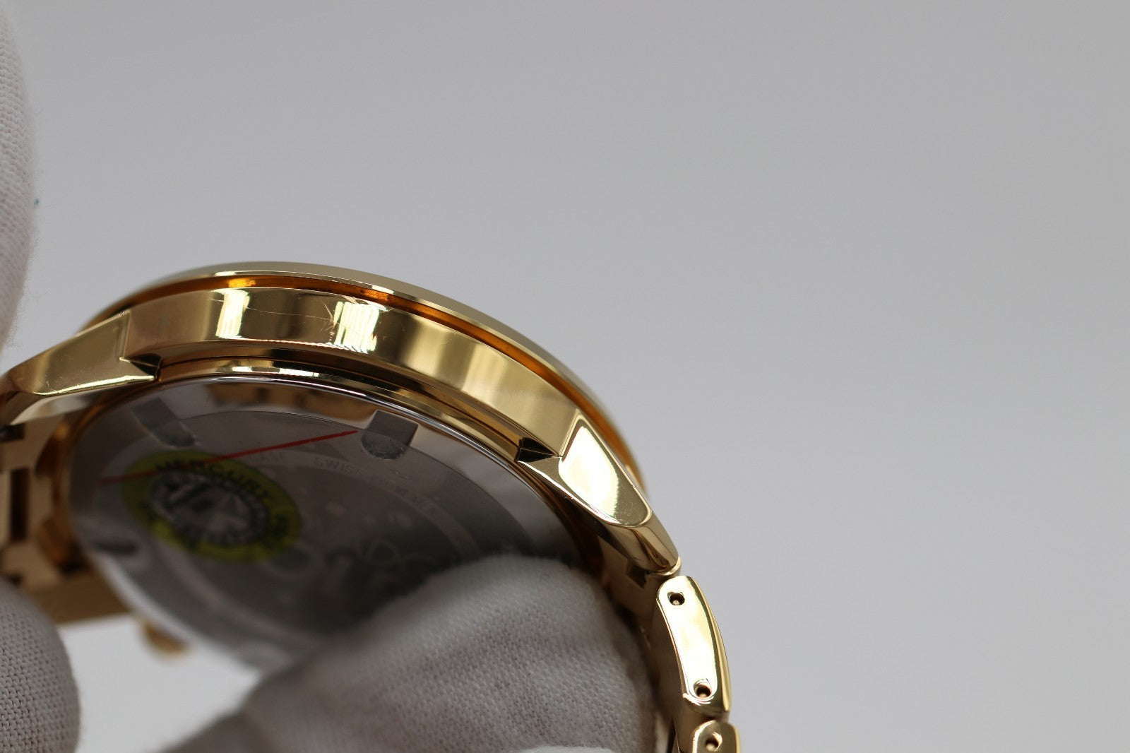 Movado Bold Gold Chronograph Dial Men's Watch 3600485