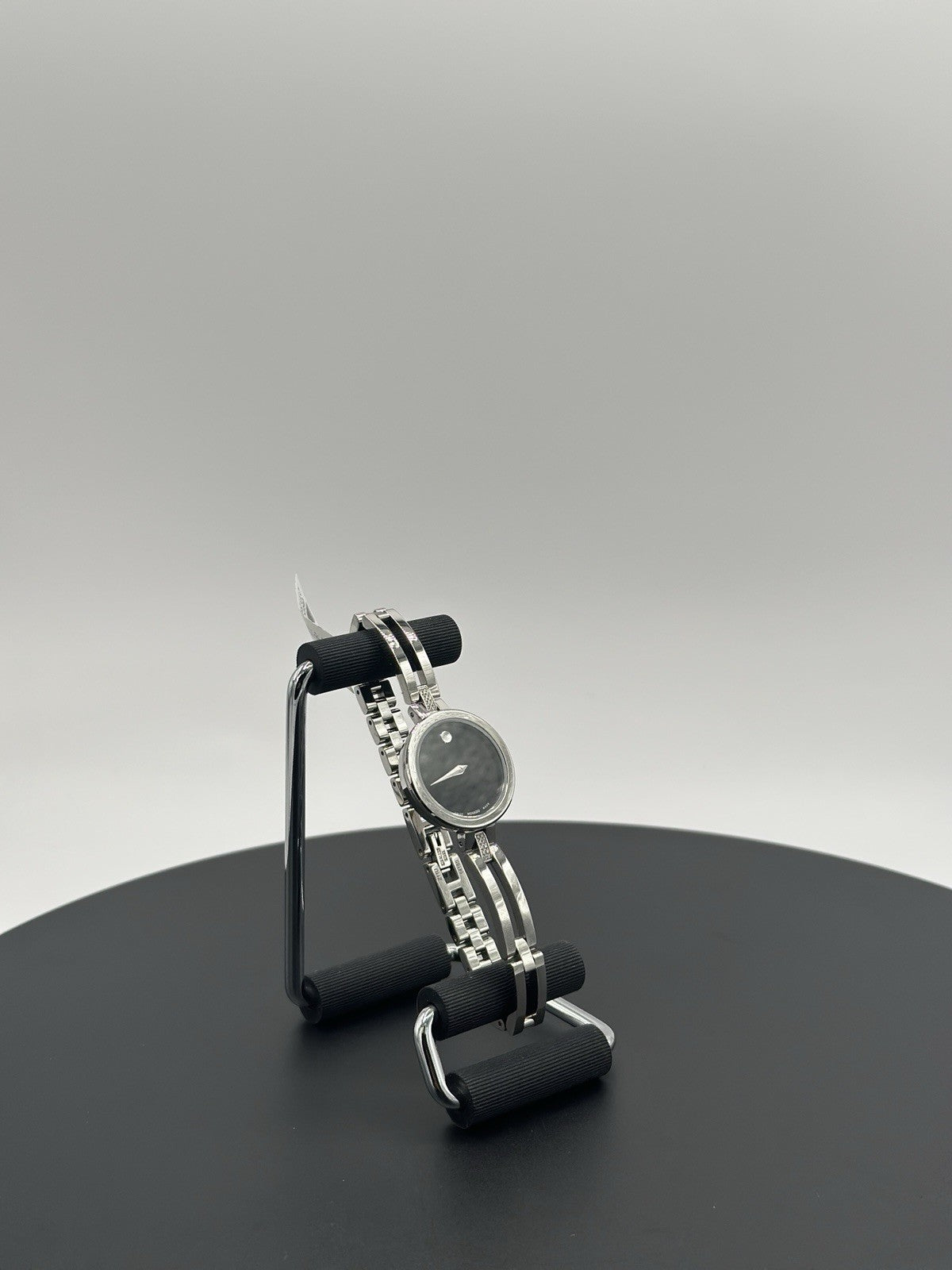 Movado 0607471 Esperanza Black Museum Dial w/Concave Dot Diamond Women's Watch
