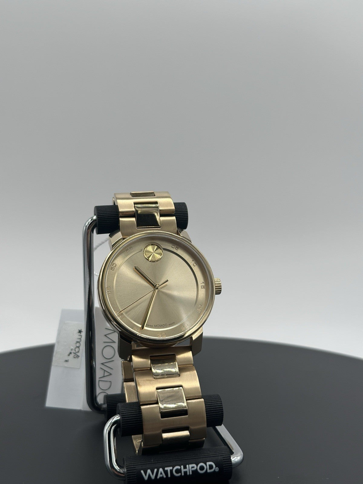 Movado 3600912 Men's New Bold Access Gold-Tone Dial Quartz Watch