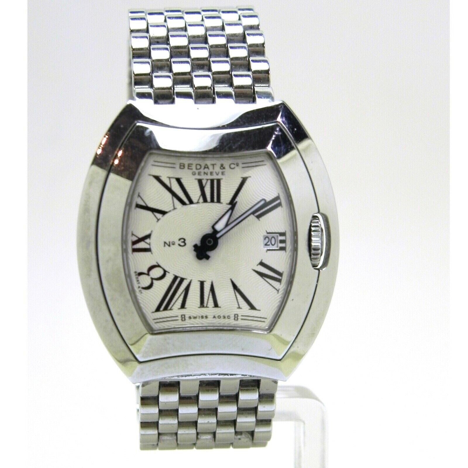 BEDAT&Co NO.3 B334.011.101 Women Diamond Silver Stainless Steel Dial Wrist Watch