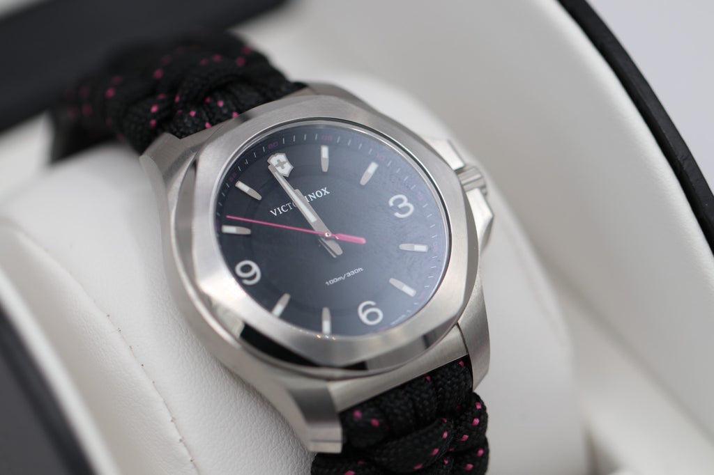 New Victorinox Swiss Army I.N.O.X. V Quartz Black Dial Women's Watch 241918
