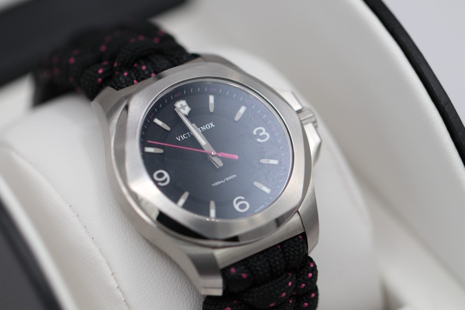 New Victorinox Swiss Army I.N.O.X. V Quartz Black Dial Women's Watch 241918