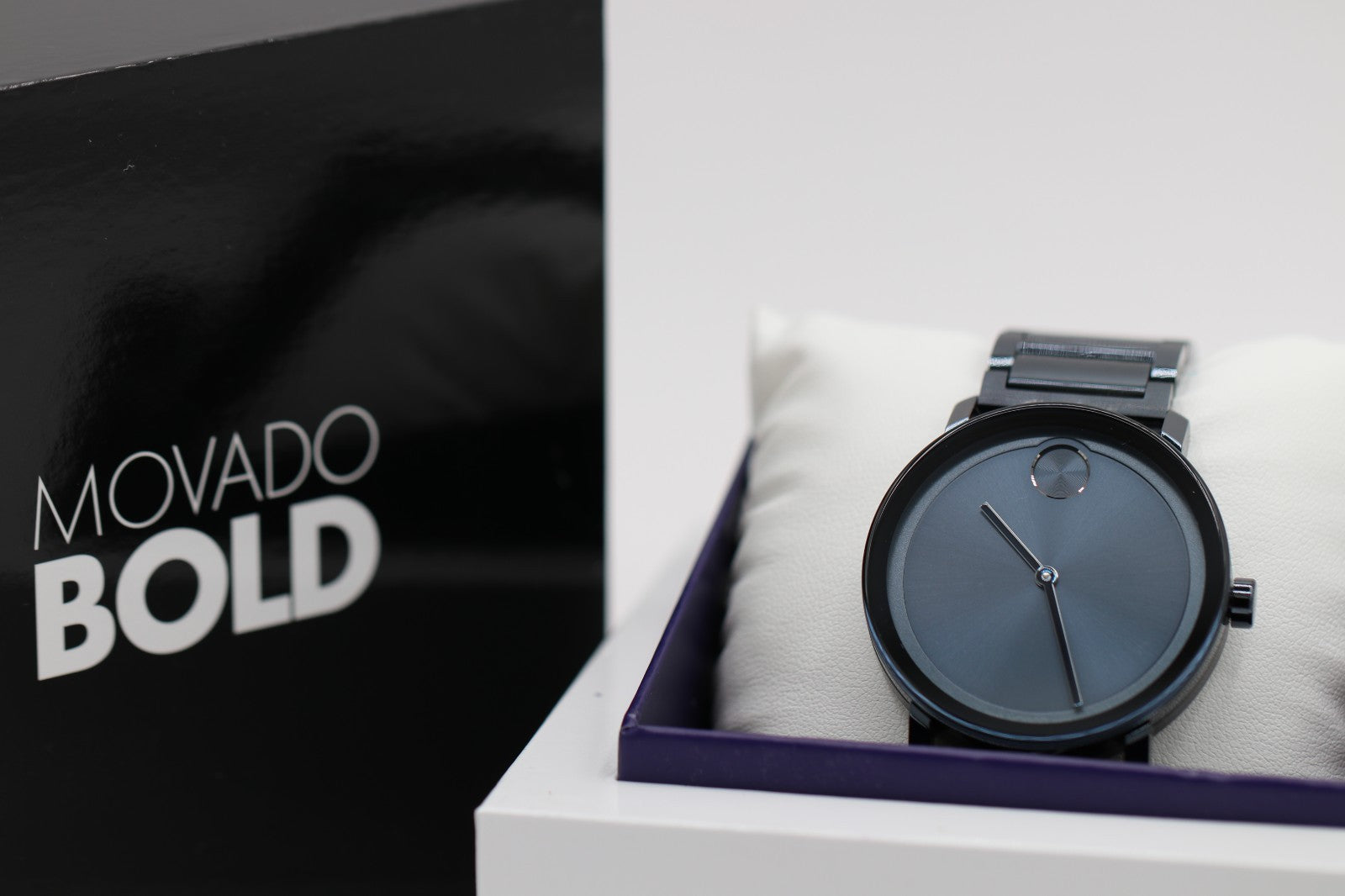 Movado Bold Evolution Blue Dial Blue Steel Unisex Watch 3600797