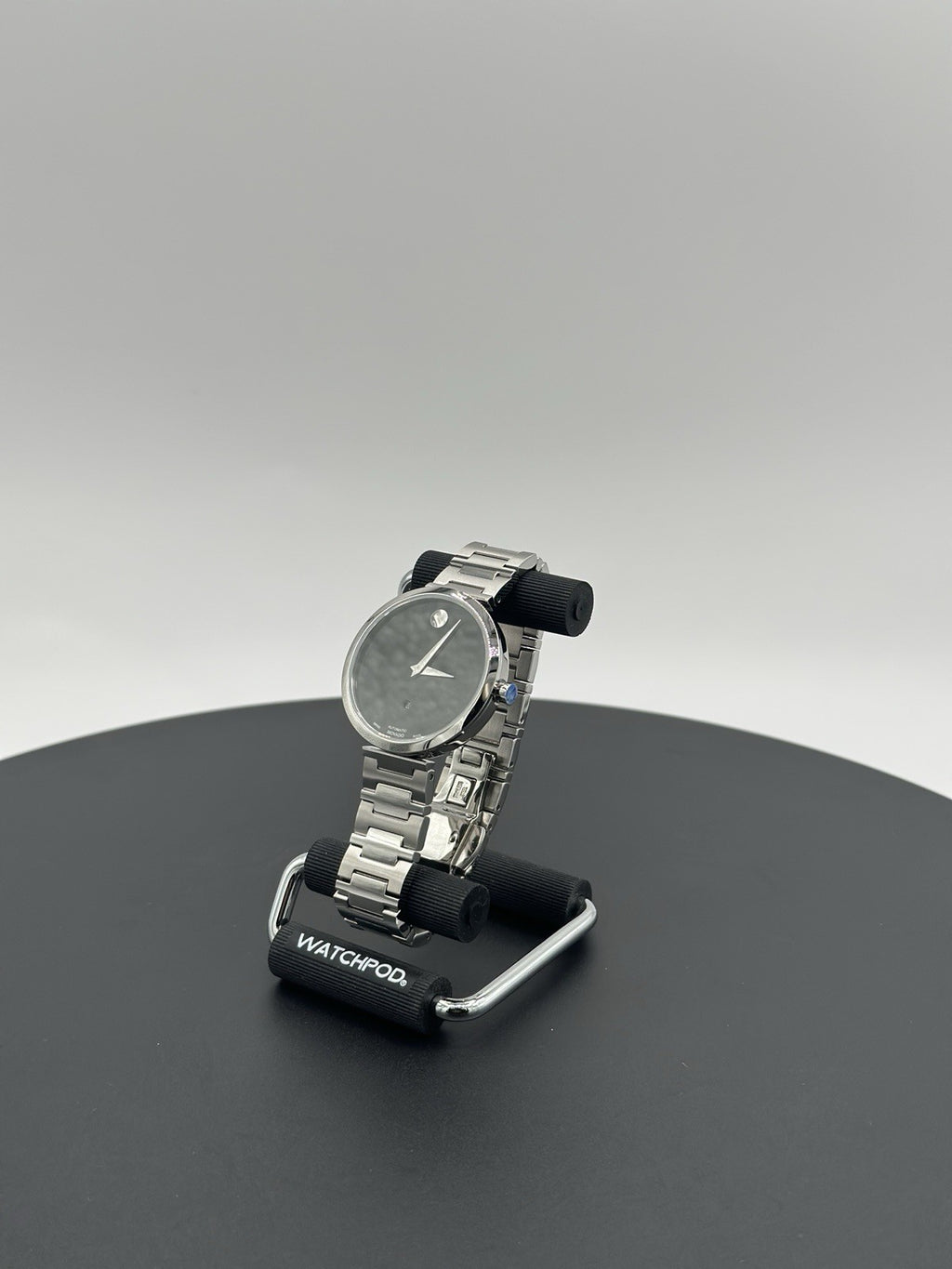 Movado Museum Classic Automatic Black Dial Stainless Steel Women's Watch 0607678