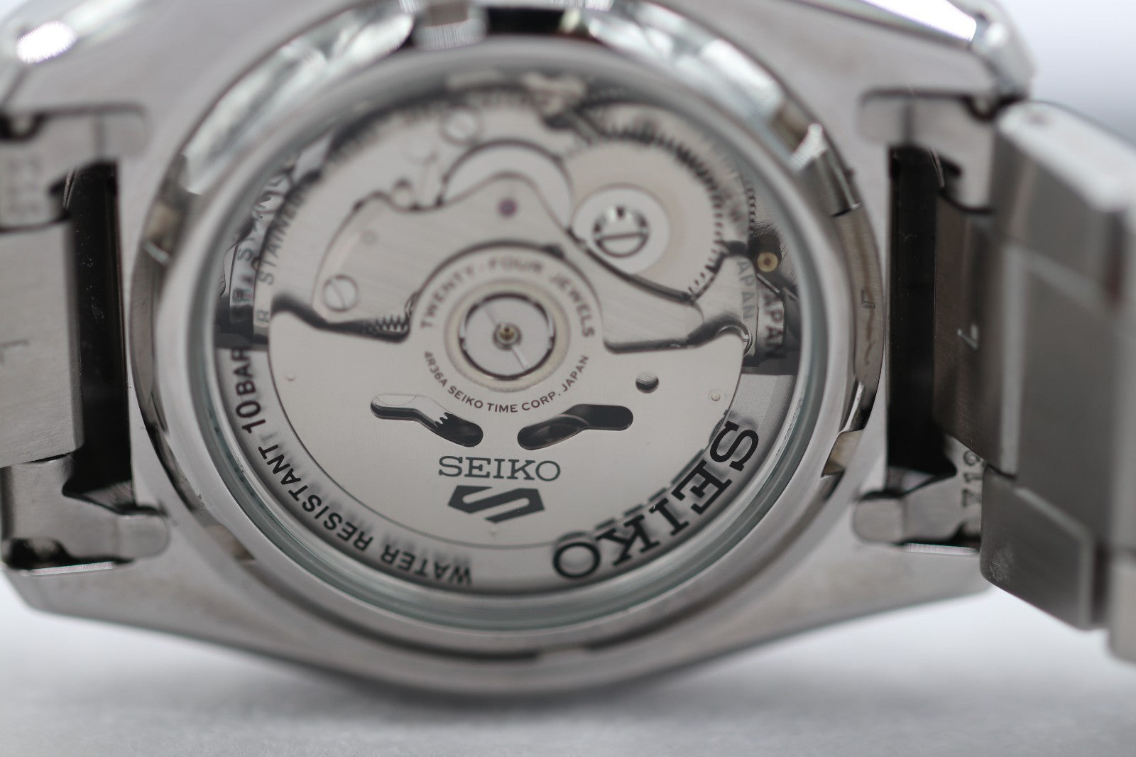 Seiko 5 Sports Steel Case and Bracelet Blue Sunray Dial Men's Watch SRPD51