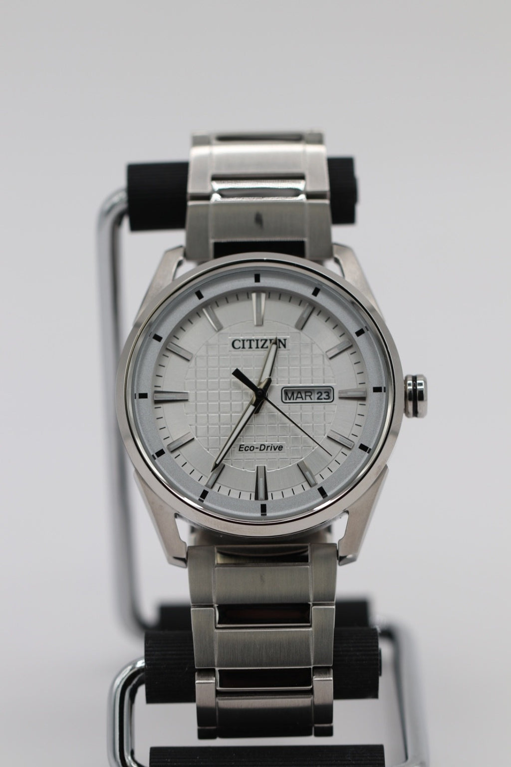 Citizen Eco-Drive CTO Mens Silver Calendar Bracelet Watch 42mm  AW0080-57A