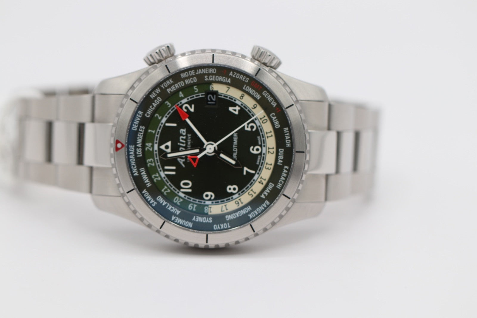 Alpina Startimer Worldtimer 41 mm Men's Quartz Watch AL-255GR4S26B