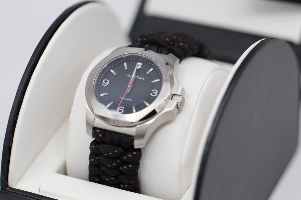 New Victorinox Swiss Army I.N.O.X. V Quartz Black Dial Women's Watch 241918