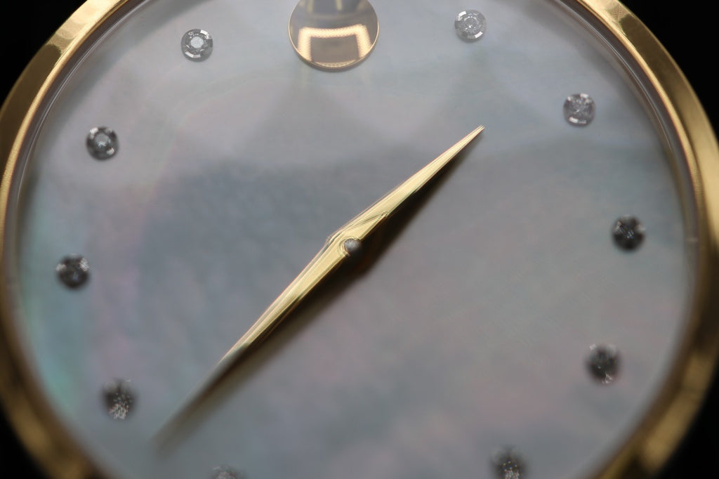 Movado Women's Watch 0607630 Mother of Pearl Diamond Swiss Quartz Two Tone Steel