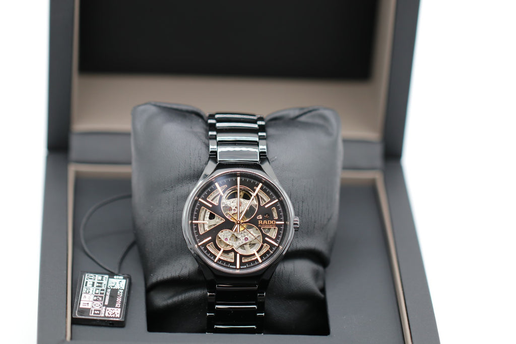 Rado Men's True Open Heart Ceramic Titanium Skeleton Automatic Watch R27100162