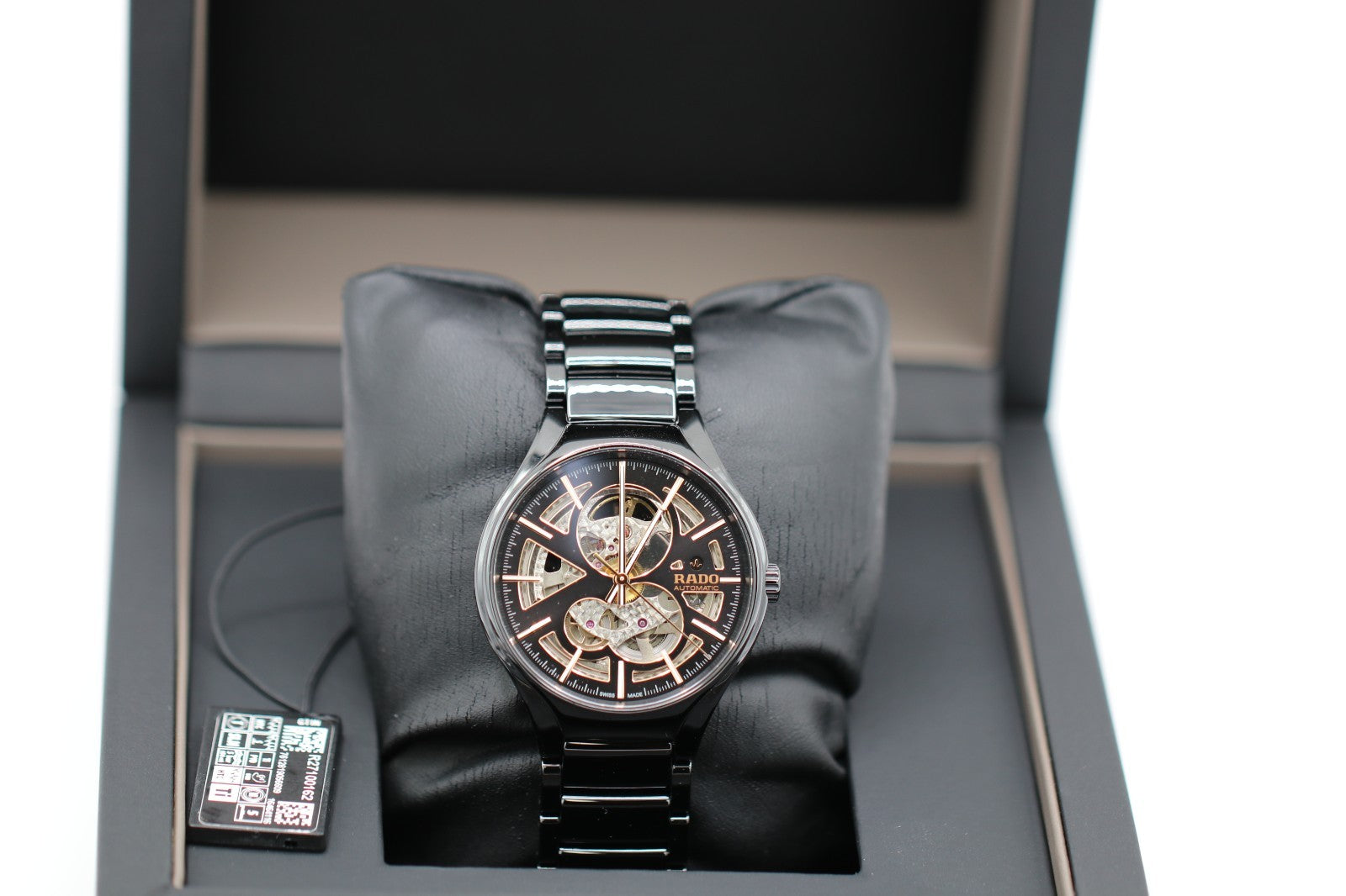 Rado Men's True Open Heart Ceramic Titanium Skeleton Automatic Watch R27100162
