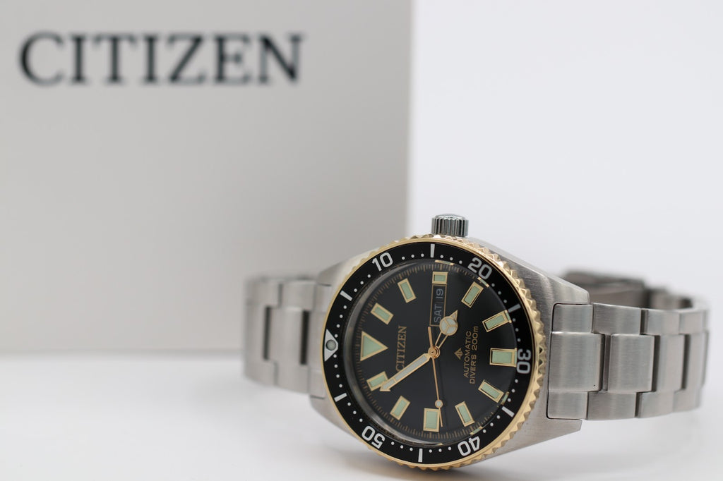 CITIZEN PROMASTER NY0125-83E MARINE Mechanical Automatic Diver 200m Watch / USED