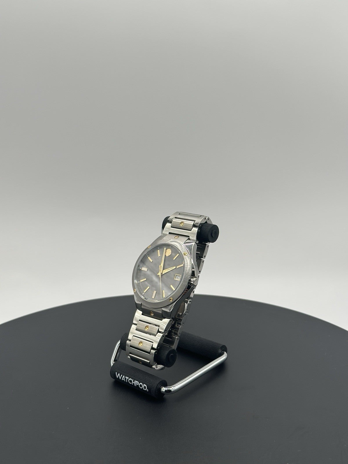Movado S.e. Series 41mm White Sapphire Crystal Case with Silver Stainless Steel