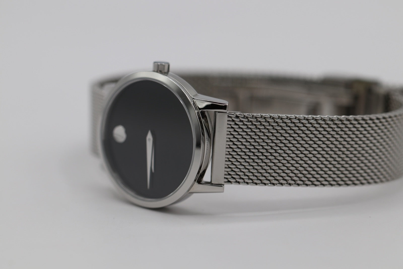 Movado Museum Women's Watch-Swiss Quartz, SS Mesh Bracelet 28mm 0607220