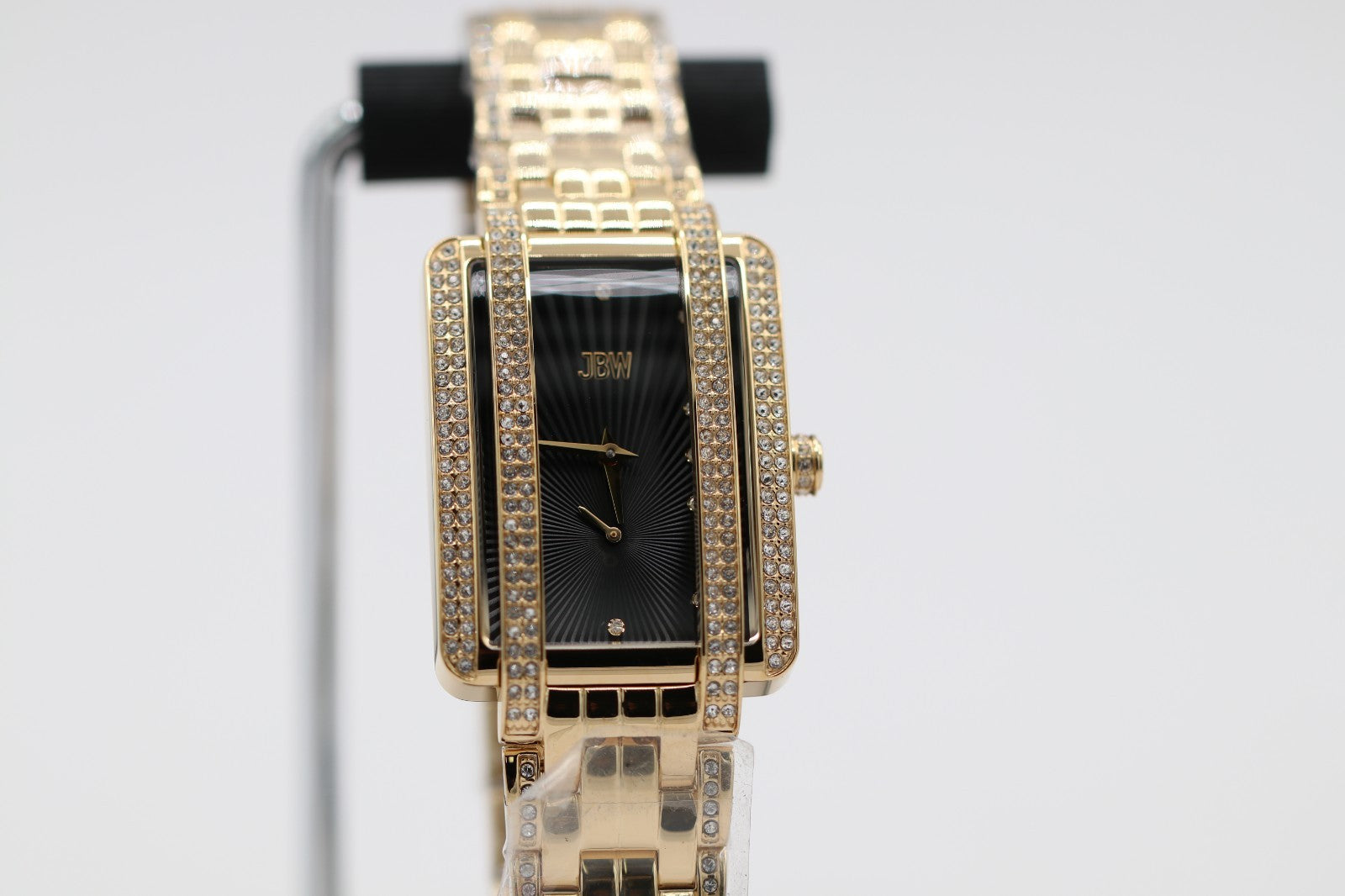 JBW Mink Collection Quartz Diamond Black Dial Ladies Watch
