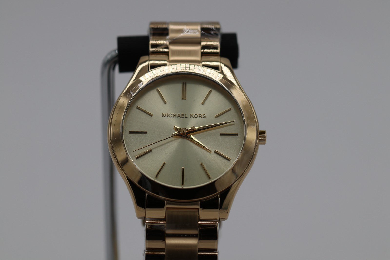 Michael Kors Slim Runway 42 mm SS Case Women's Gold-Tone Watch MK3179