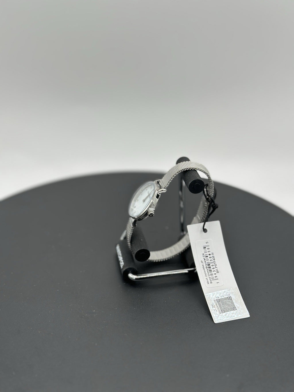 Staciie 28mm Mother of Pearl Dial with Silver-Tone Mesh Strap