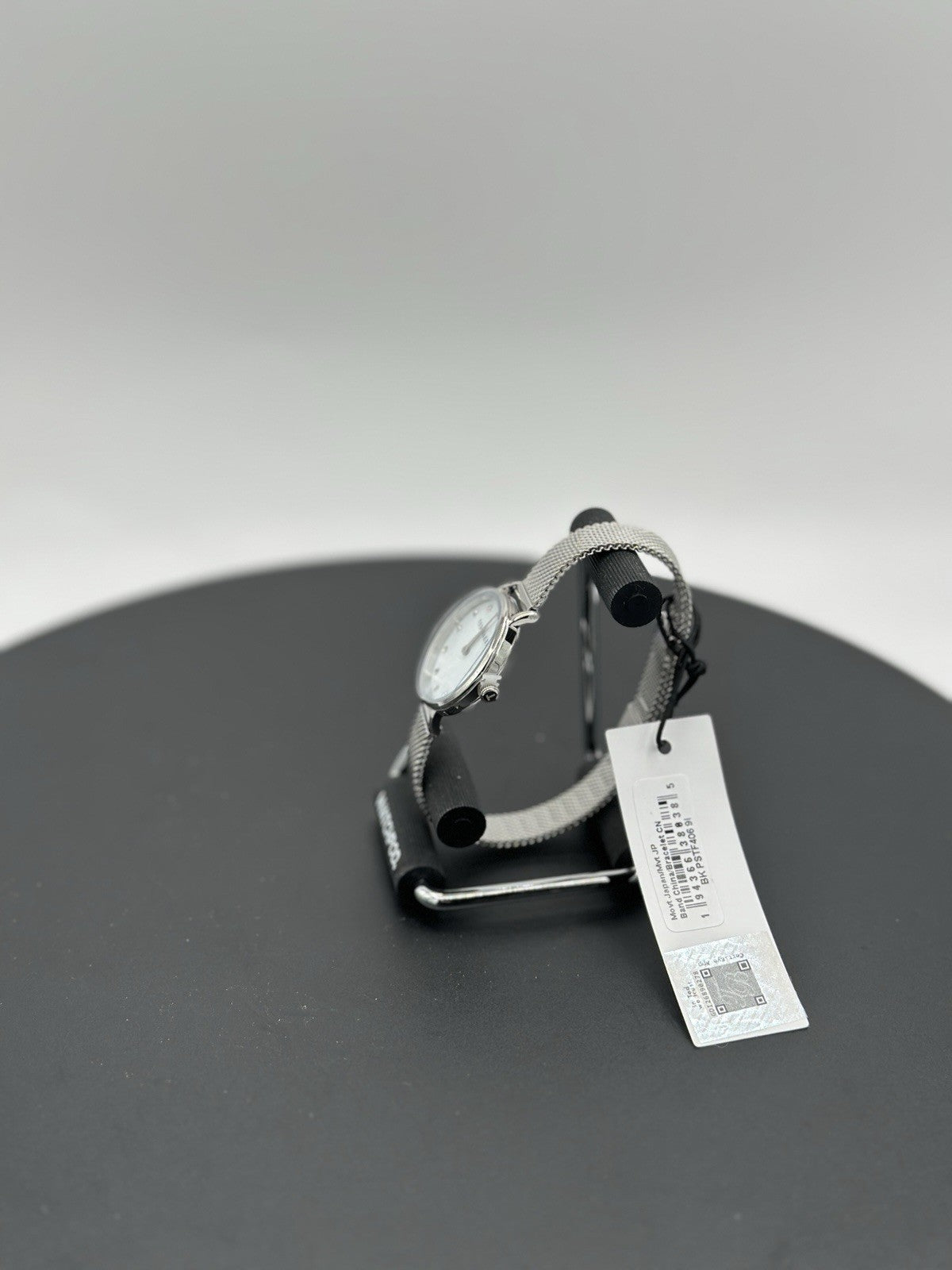 Staciie 28mm Mother of Pearl Dial with Silver-Tone Mesh Strap