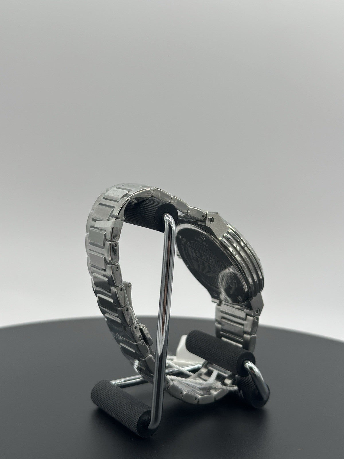 Ferragamo Mens F-80 Stainless Steel 44mm Bracelet Fashion Watch $1,395 Retail