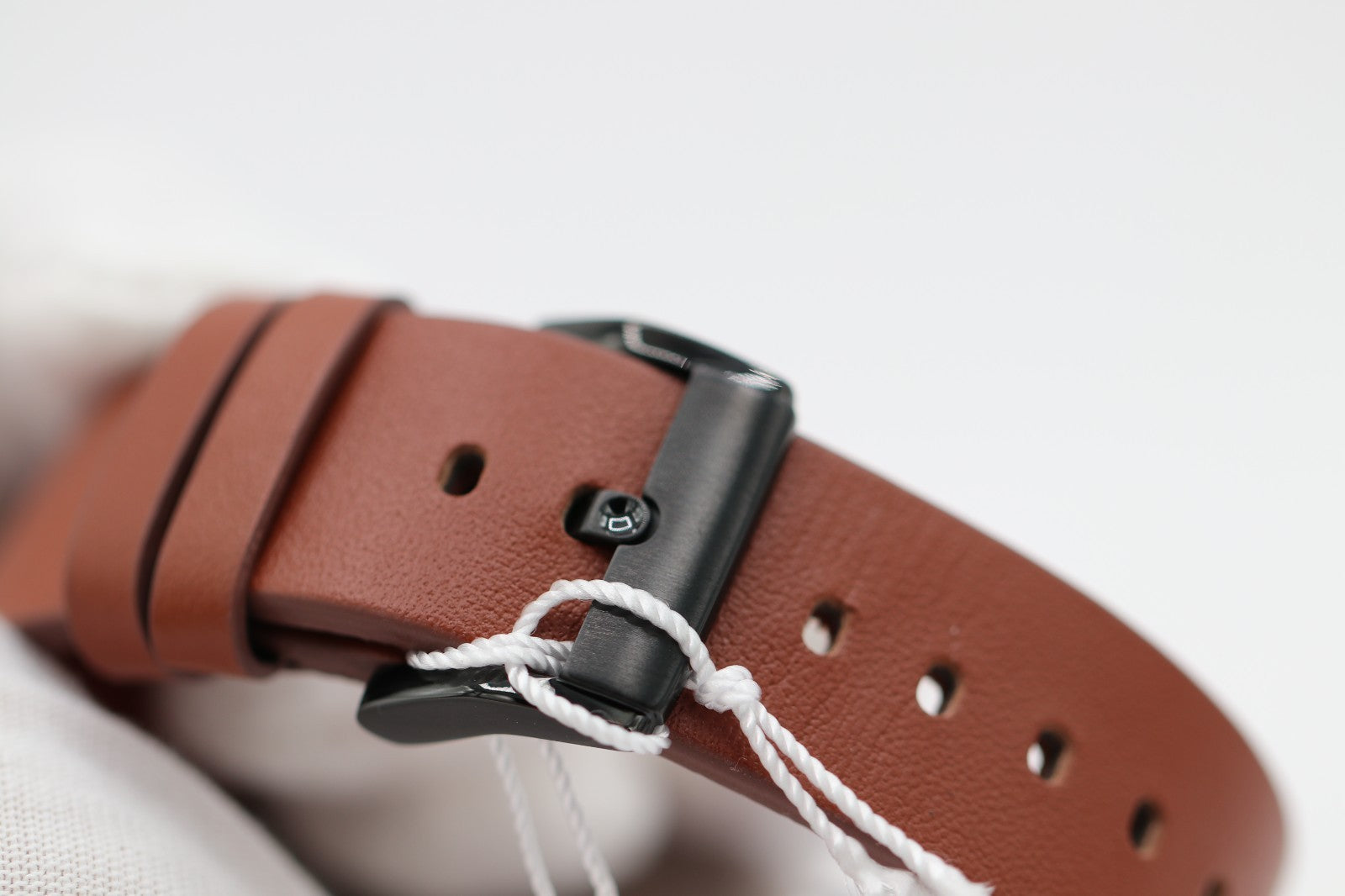 MOVADO BOLD 3600305 42mm Black Stainless Steel Case Brown Leather Band