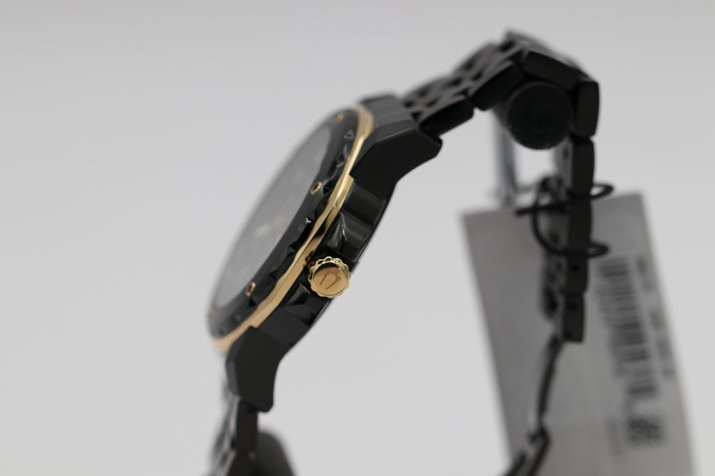 Bulova Marine Star Quartz Diamond Black Stainless Steel Men's Watch 98D176