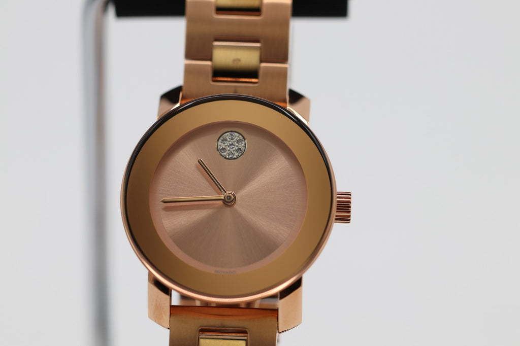 Movado Women's Watch 3600086 Bold Rose Gold Swiss Quartz Stainless Steel 36mm