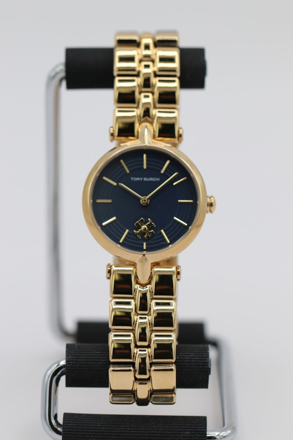 TORY BURCH KIRA BLUE TBW2043 GOLD TONE BRACELET LADIES WATCH 30MM BRAND NEW