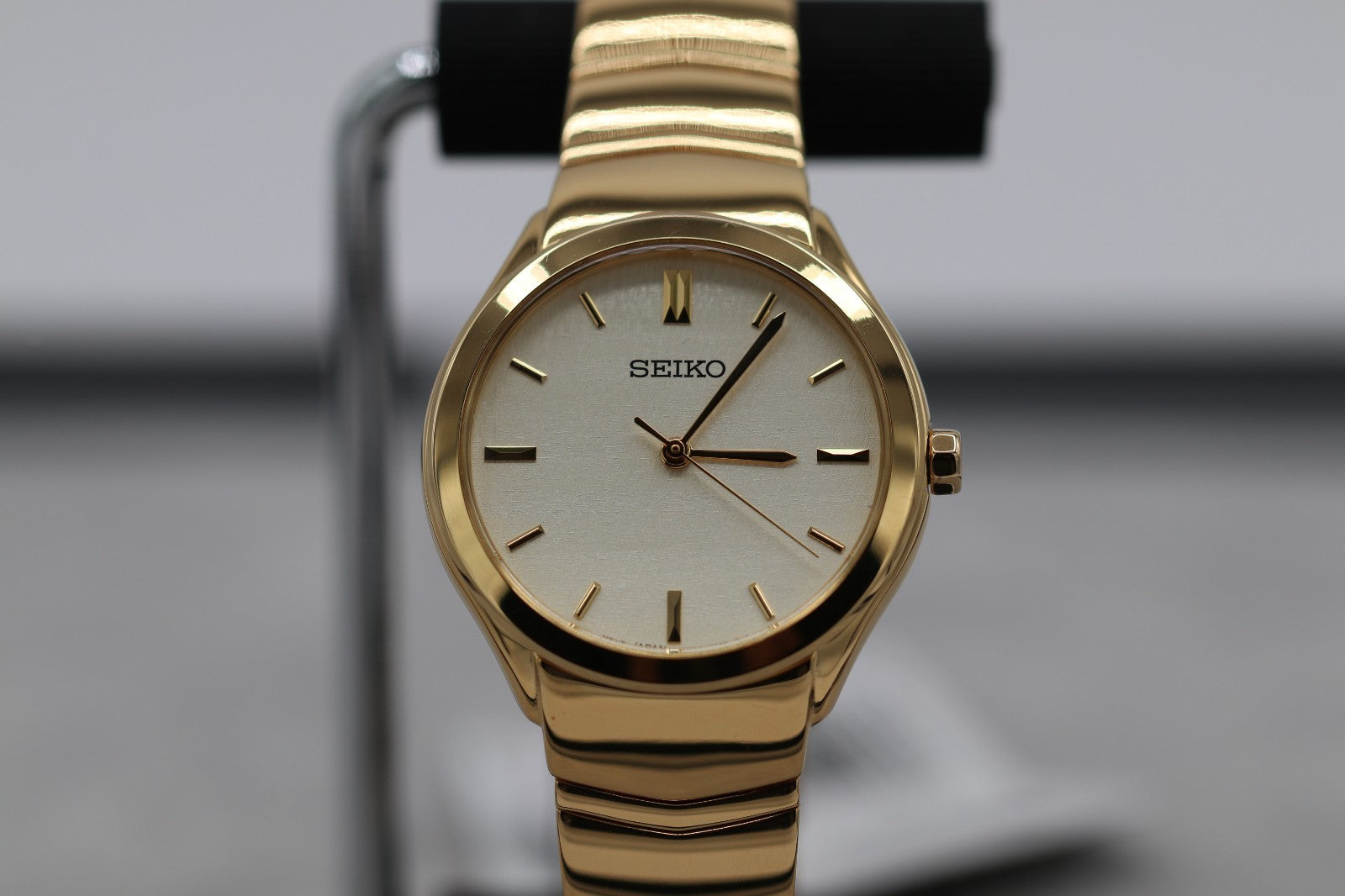 Seiko SUR552 Essentials 30 mm Stainless Steel Gold Finish Quartz Women's Watch