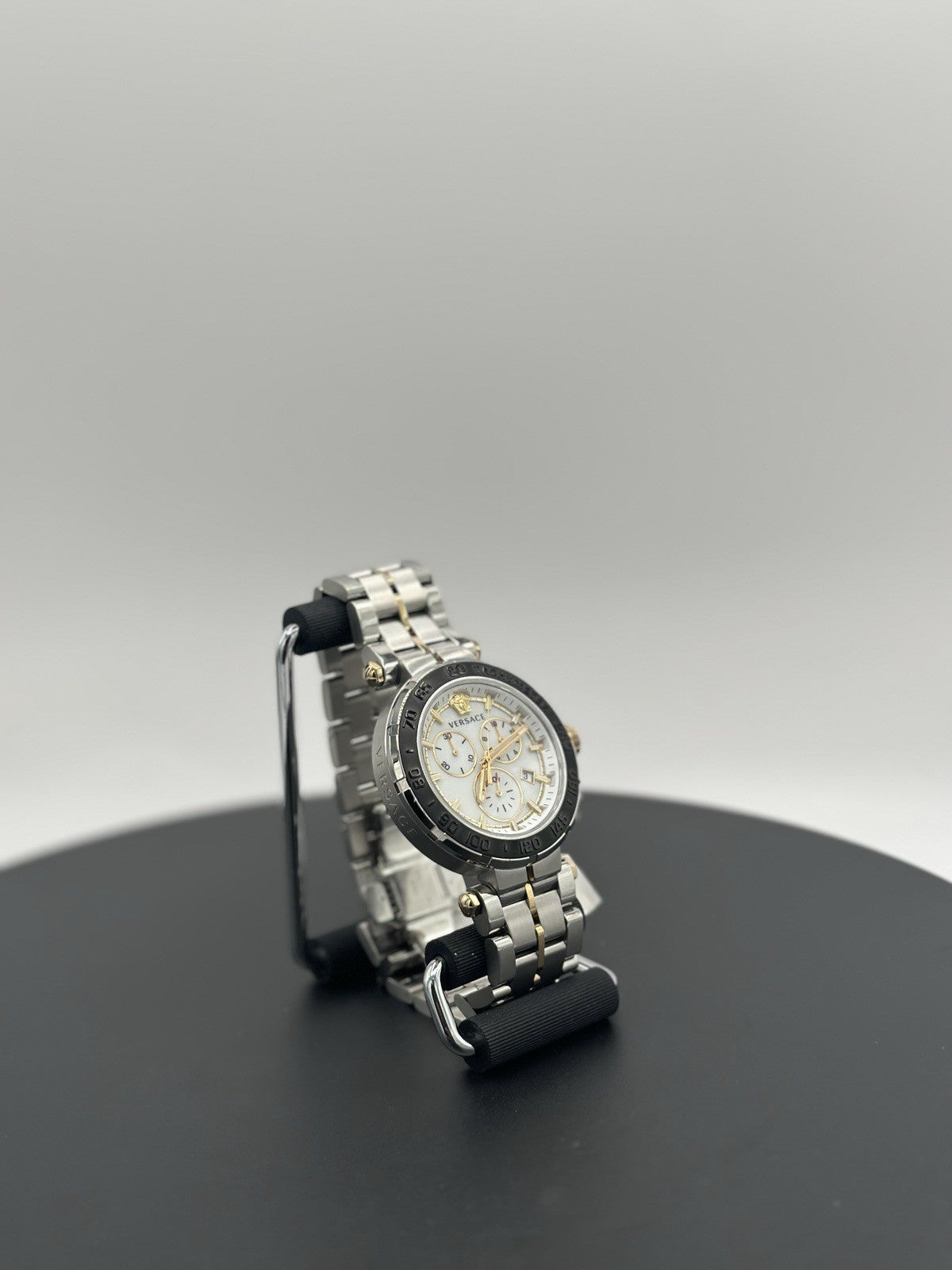 Versace Wristwatch GRECA CHRONO Chronograph Silver dial Stainless steel NEW