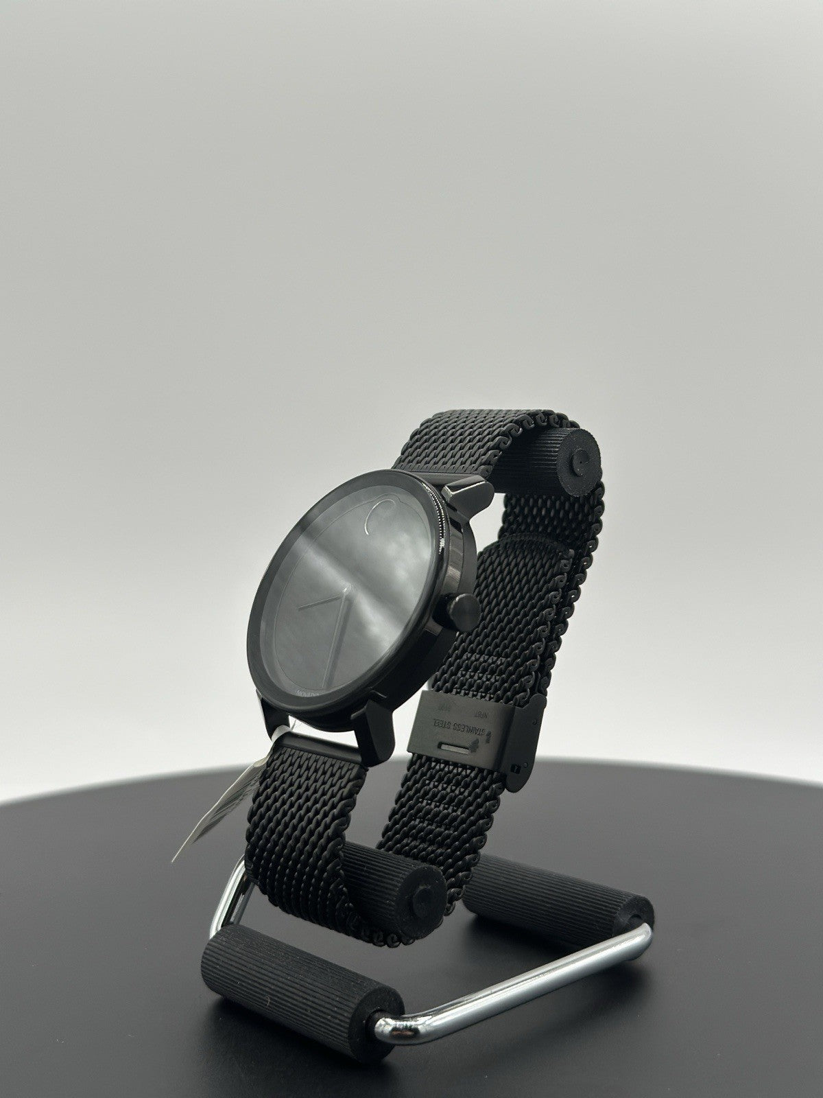 NEW Movado BOLD Evolution Black Ion Plated 40mm Watch Mesh Band 3600792