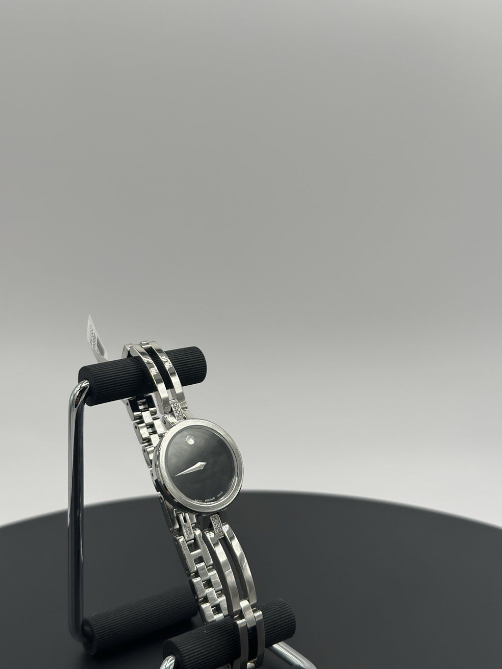 Movado 0607471 Esperanza Black Museum Dial w/Concave Dot Diamond Women's Watch