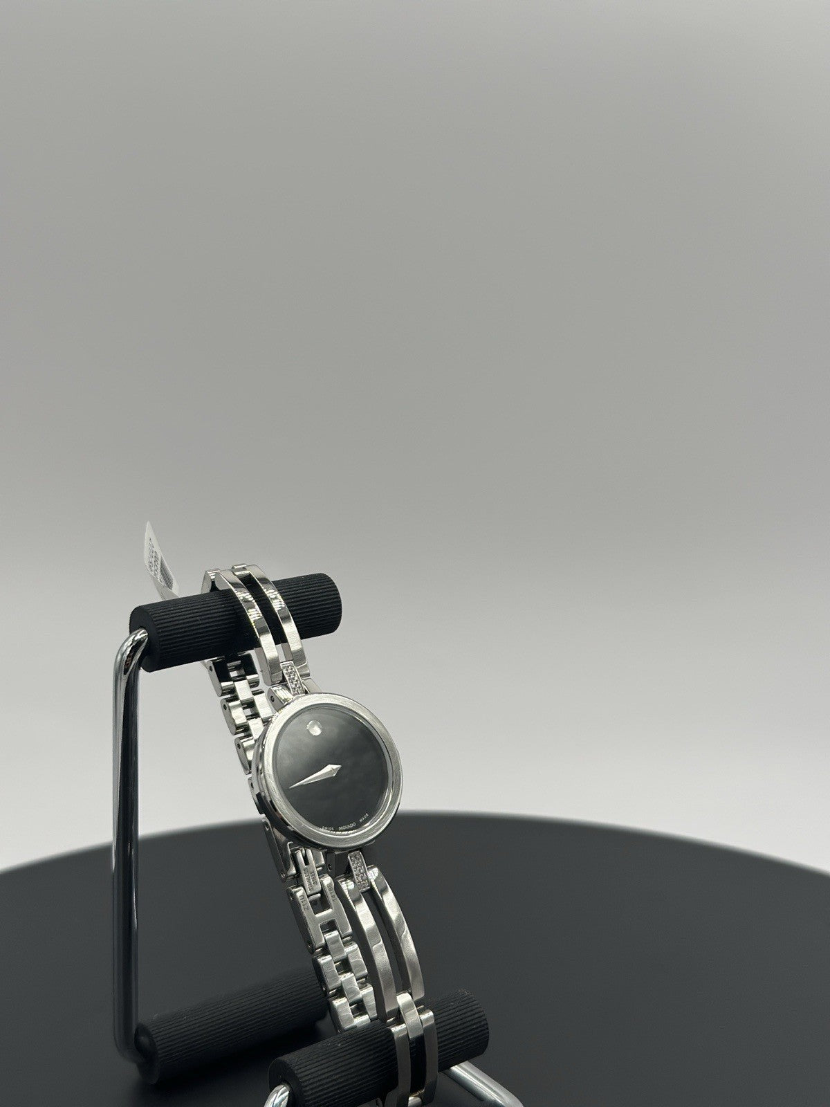 Movado 0607471 Esperanza Black Museum Dial w/Concave Dot Diamond Women's Watch
