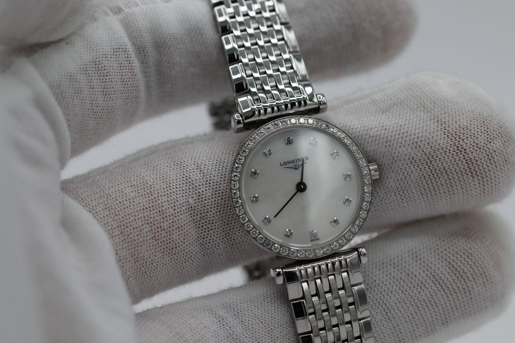 Longines La Grande Classique MOP Diamond Ladies Watch L4.241.0.80.6