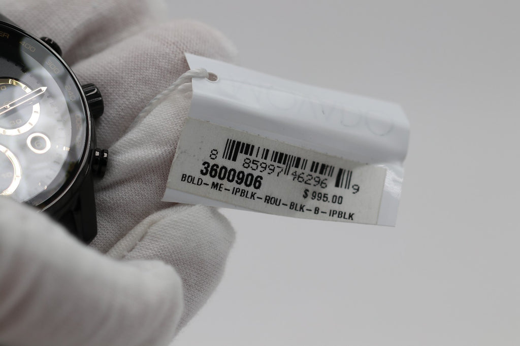 Movado BOLD Verso Chronograph Black Ion-Plated Bracelet Watch | 44mm | 3600906