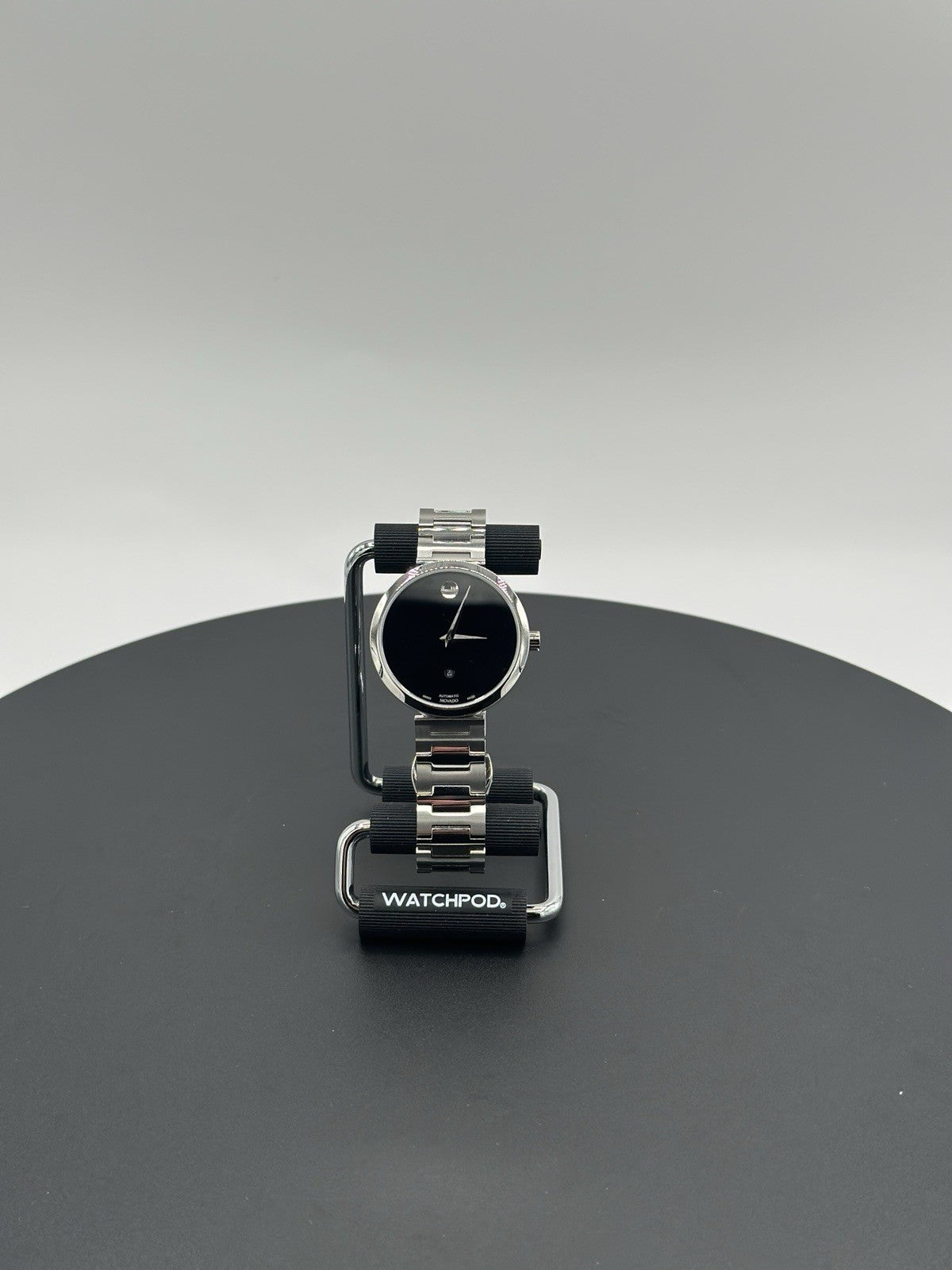 Movado Museum Classic Automatic Black Dial Stainless Steel Women's Watch 0607678