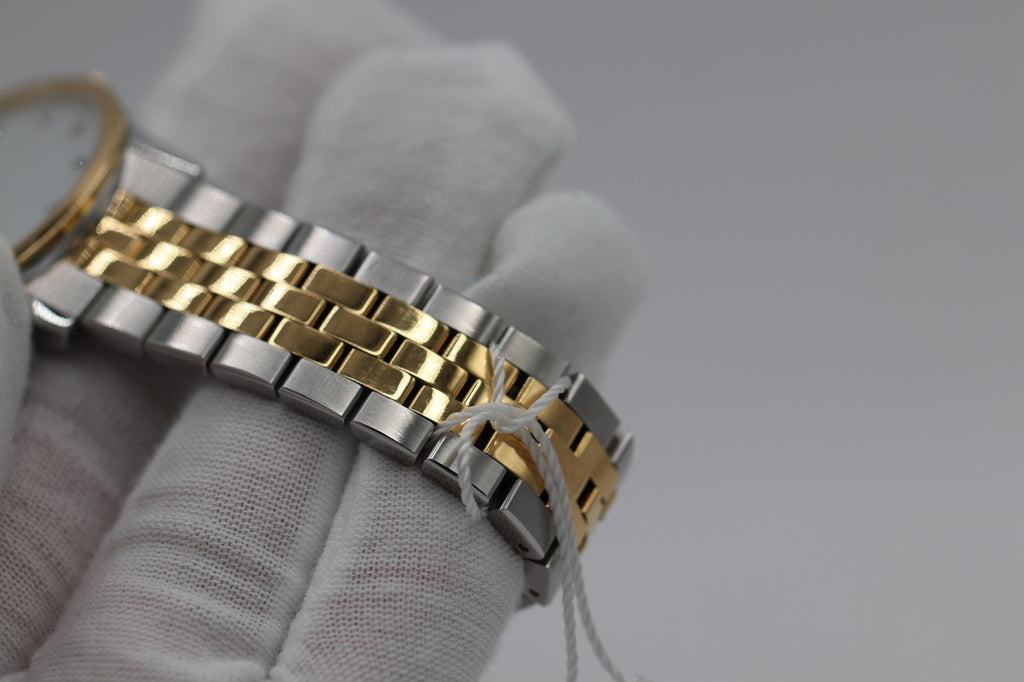 Movado Women's Watch 0607630 Mother of Pearl Diamond Swiss Quartz Two Tone Steel