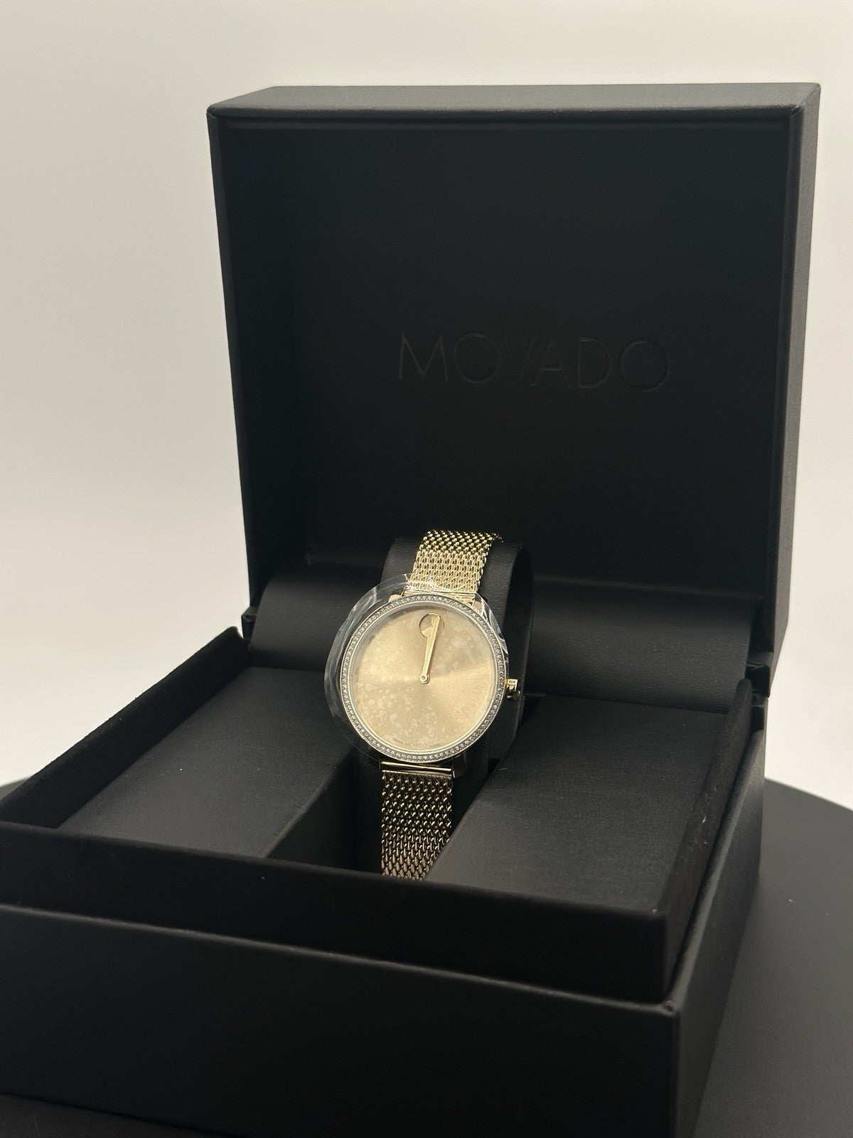 Movado Women's Watch 3600841 Bold Swiss Quartz Gold Dial Stainless Steel 34mm