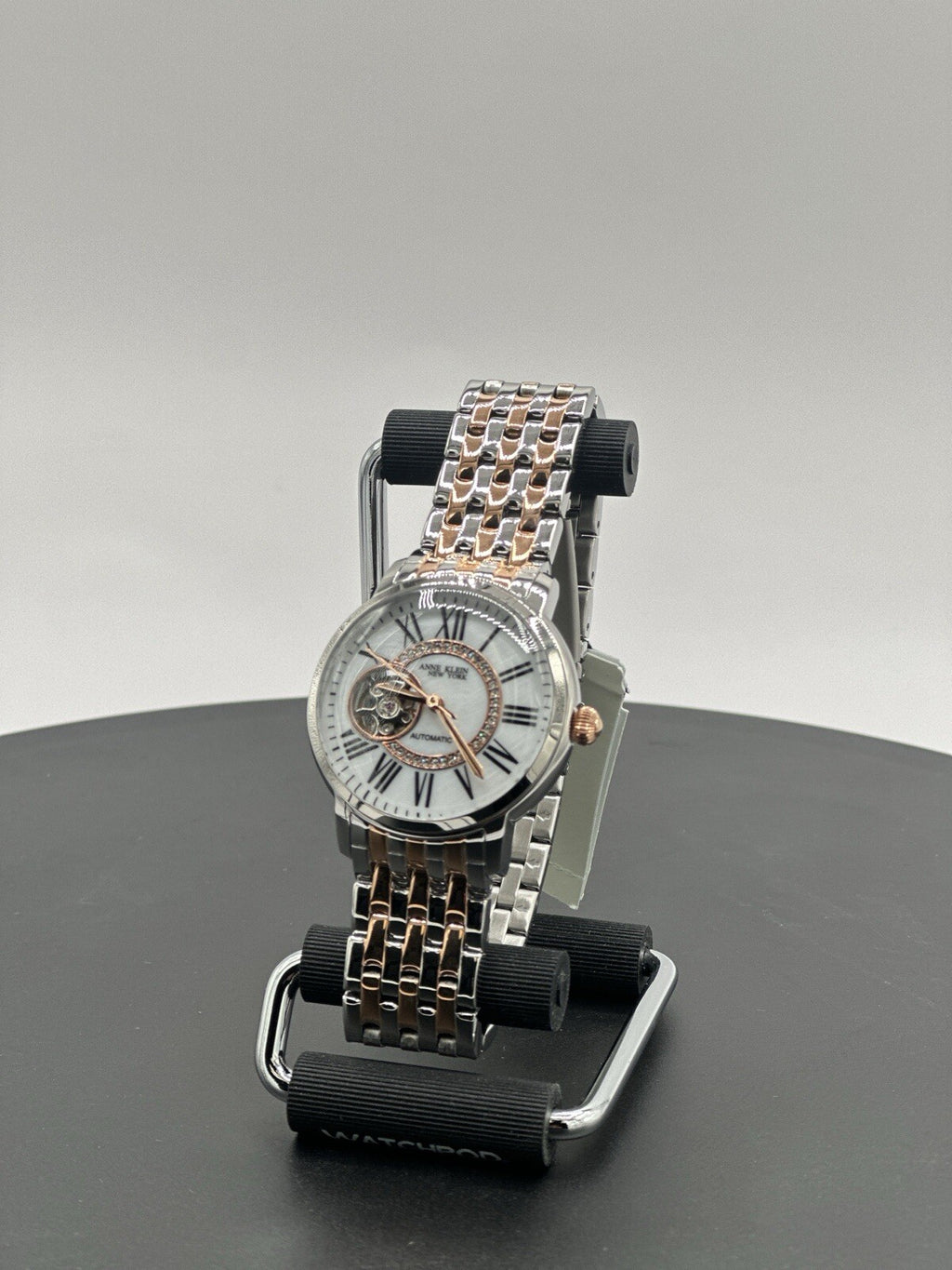 Anne Klein 12/2339MPRT 36 mm Silver Stainless Steel Case with Rose...