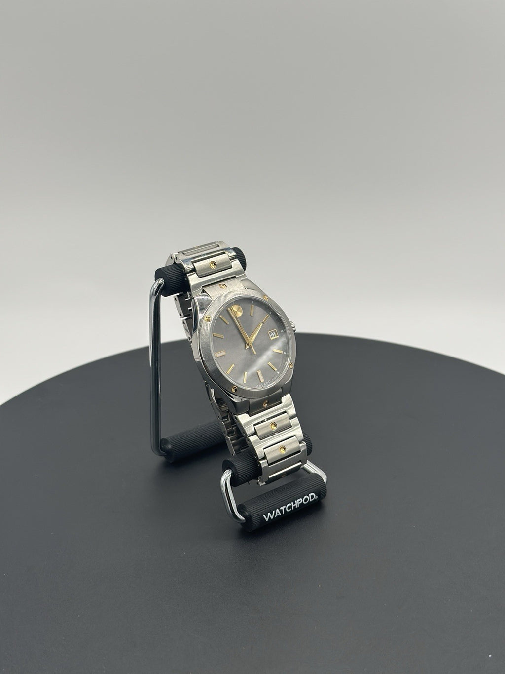 Movado S.e. Series 41mm White Sapphire Crystal Case with Silver Stainless Steel