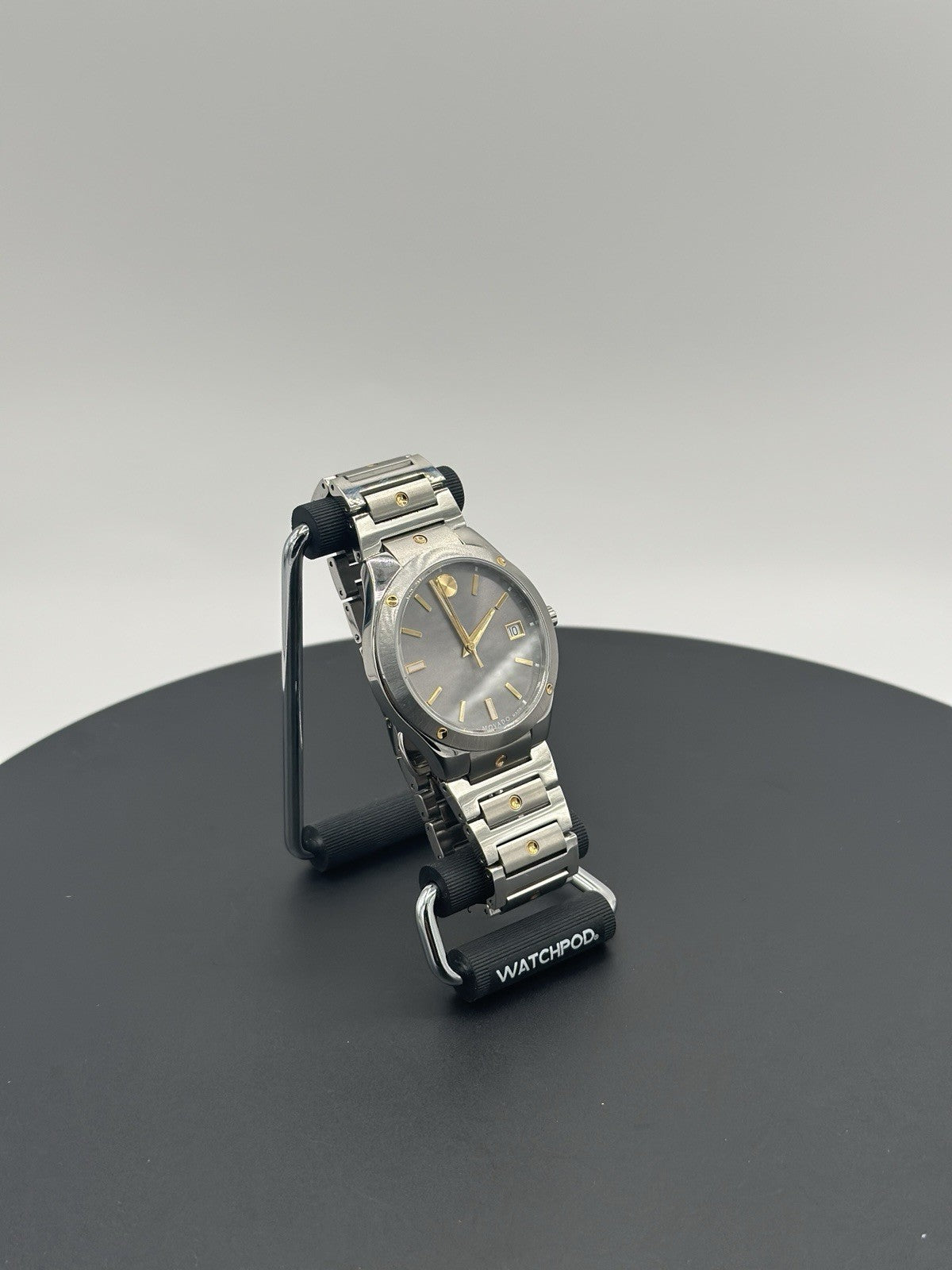 Movado S.e. Series 41mm White Sapphire Crystal Case with Silver Stainless Steel