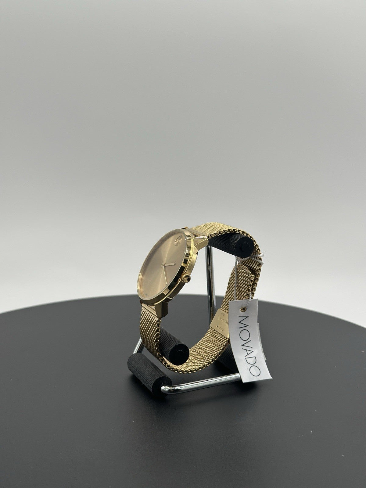 Movado Men's Watch 3600833 Bold Gold Dial Swiss Quartz Steel 42mm Mesh Band