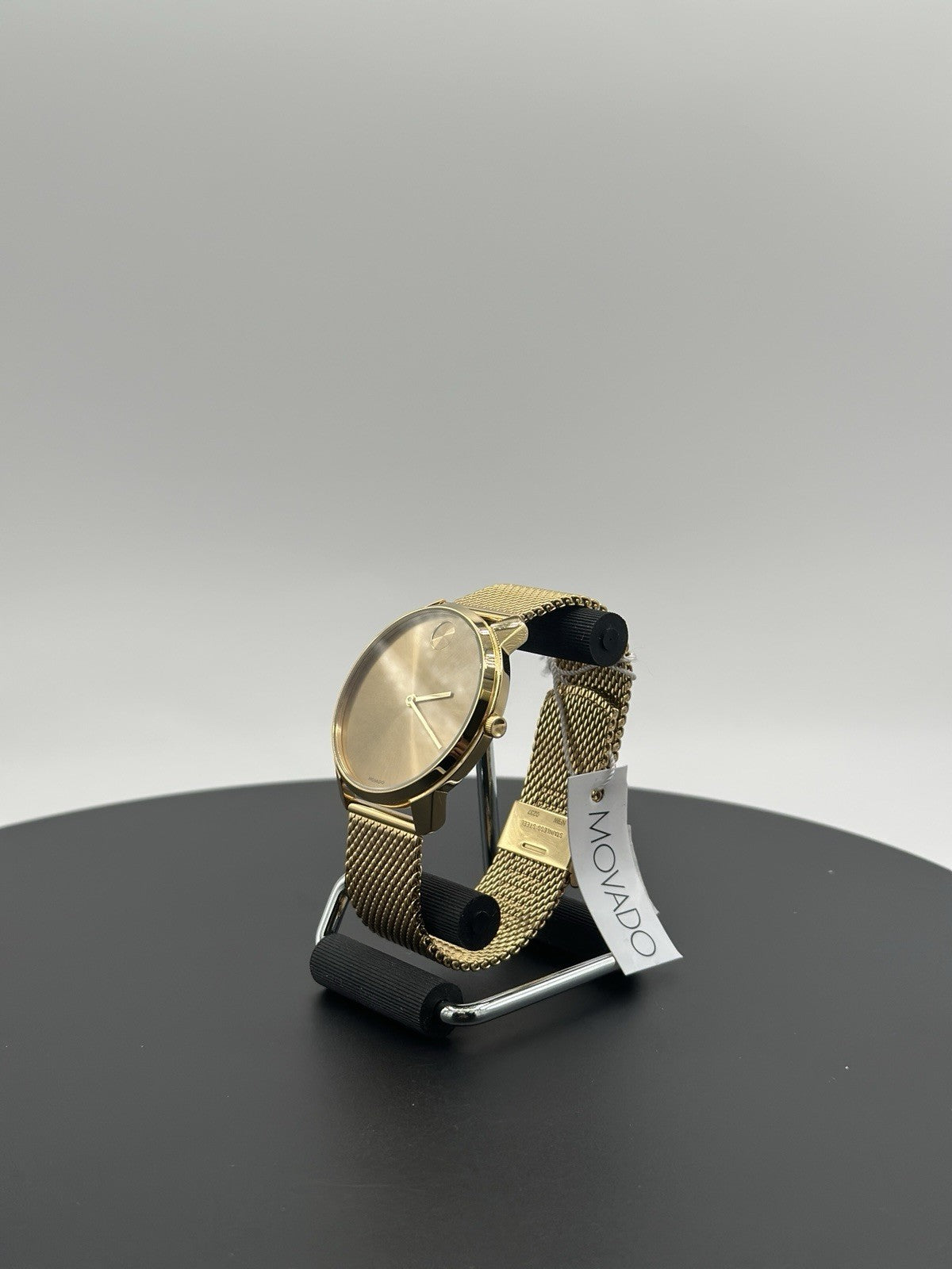 Movado Men's Watch 3600833 Bold Gold Dial Swiss Quartz Steel 42mm Mesh Band