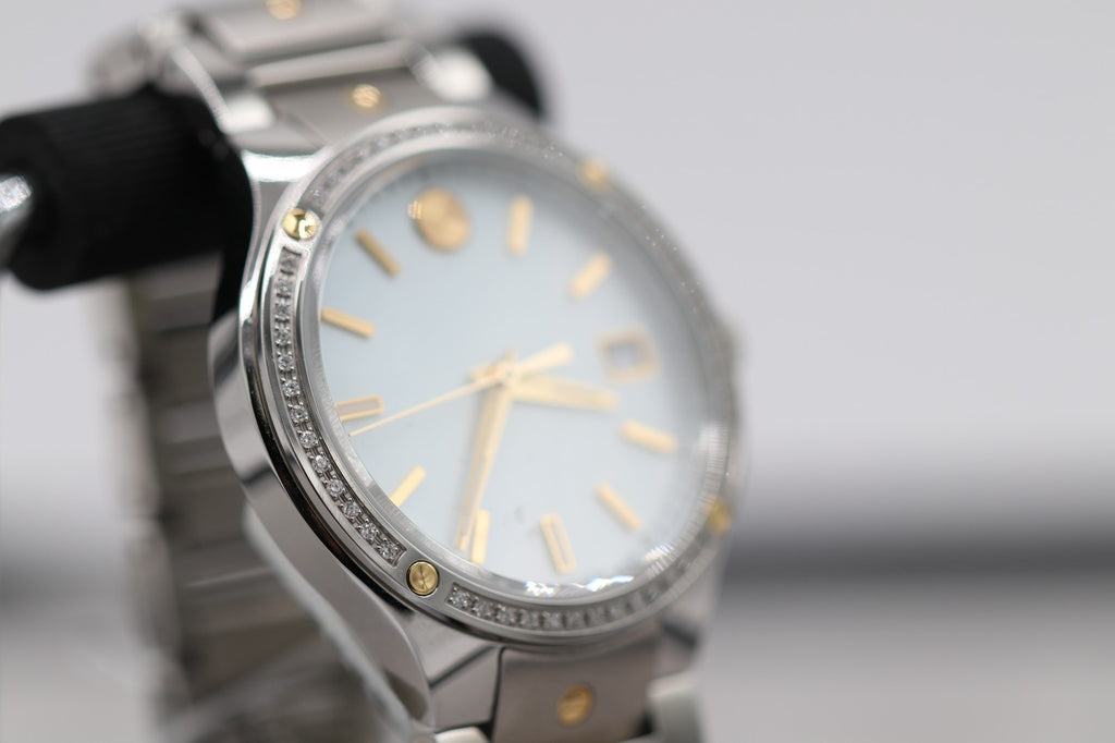 Movado S.E. Diamond Women's Two Tone Swiss Quartz Watch 0607517