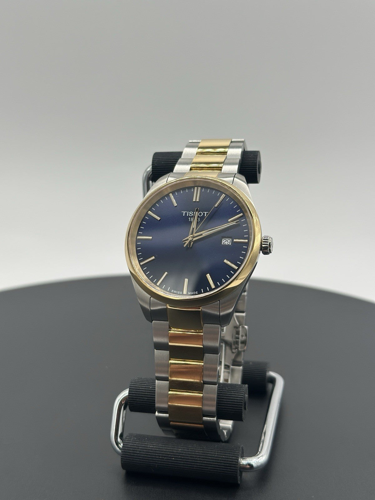 Tissot PR 100 Blue Dial Two-Tone Quartz Men's Watch T1504102204100
