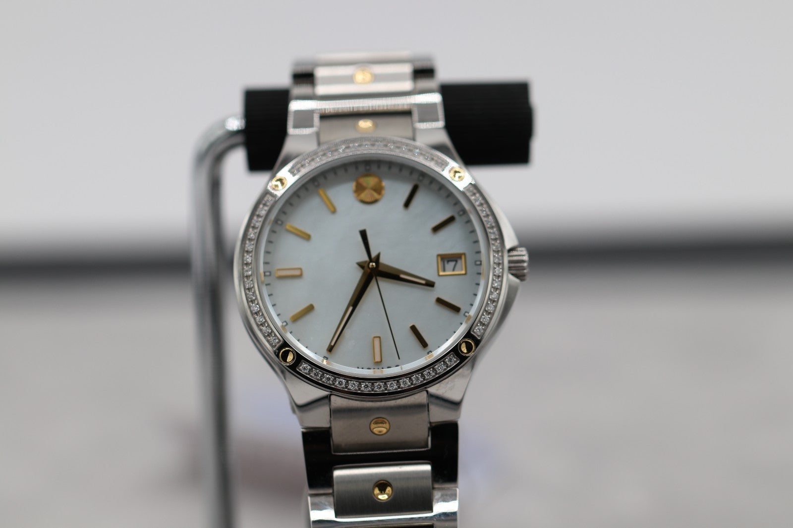 Movado S.E. Diamond Women's Two Tone Swiss Quartz Watch 0607517