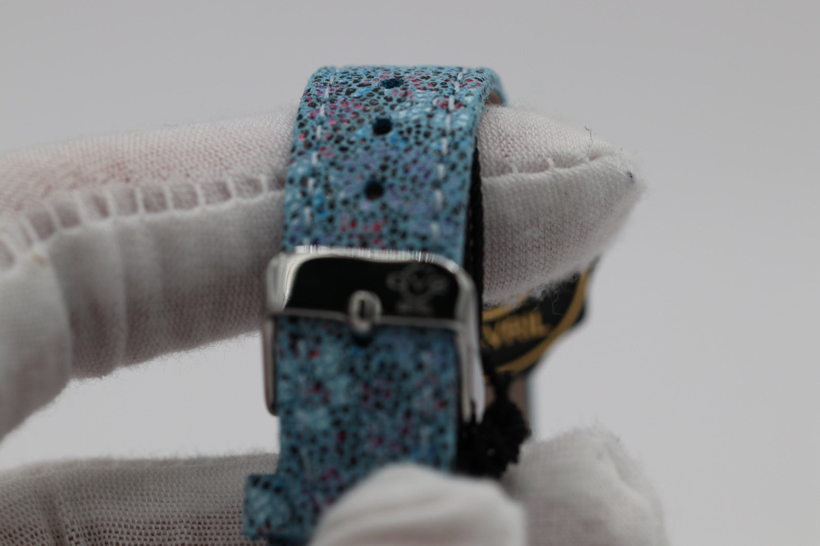 GV2 by Gevril Women's 12309F Padova Floral Blue MOP Dial Swiss Quartz Watch