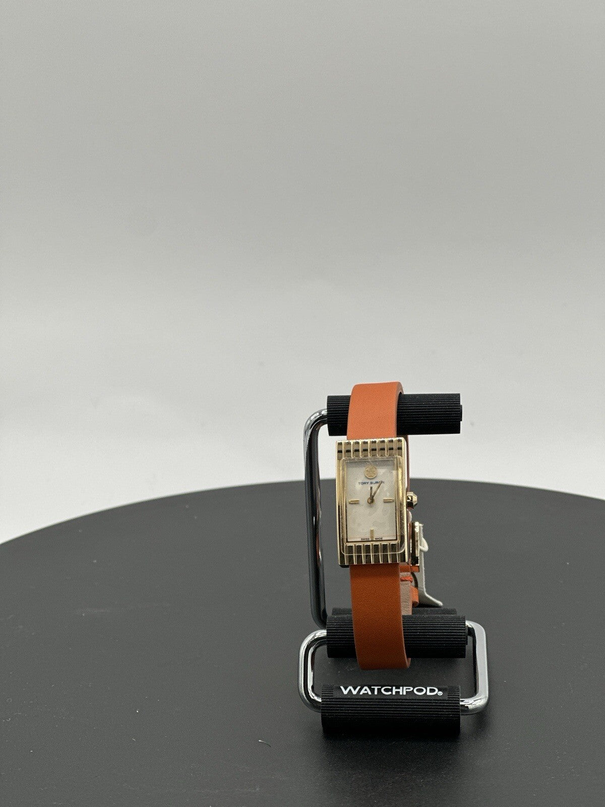 NWB Tory Burch TRB2003 buddy signature Watch gold plated 31x17 mm 100% AUTHENTIC