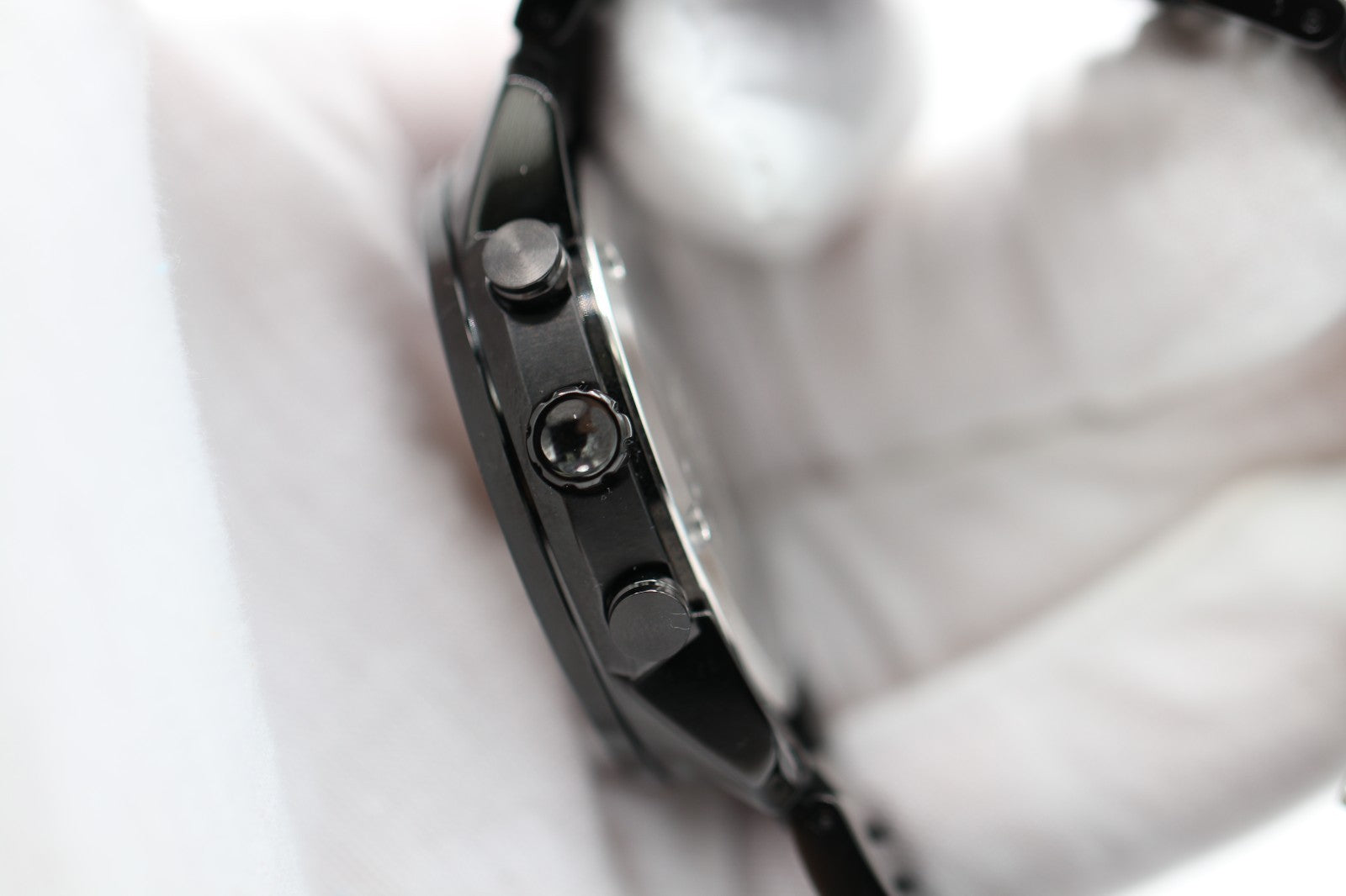 Movado BOLD Verso Chronograph Black Ion-Plated Bracelet Watch | 44mm | 3600906