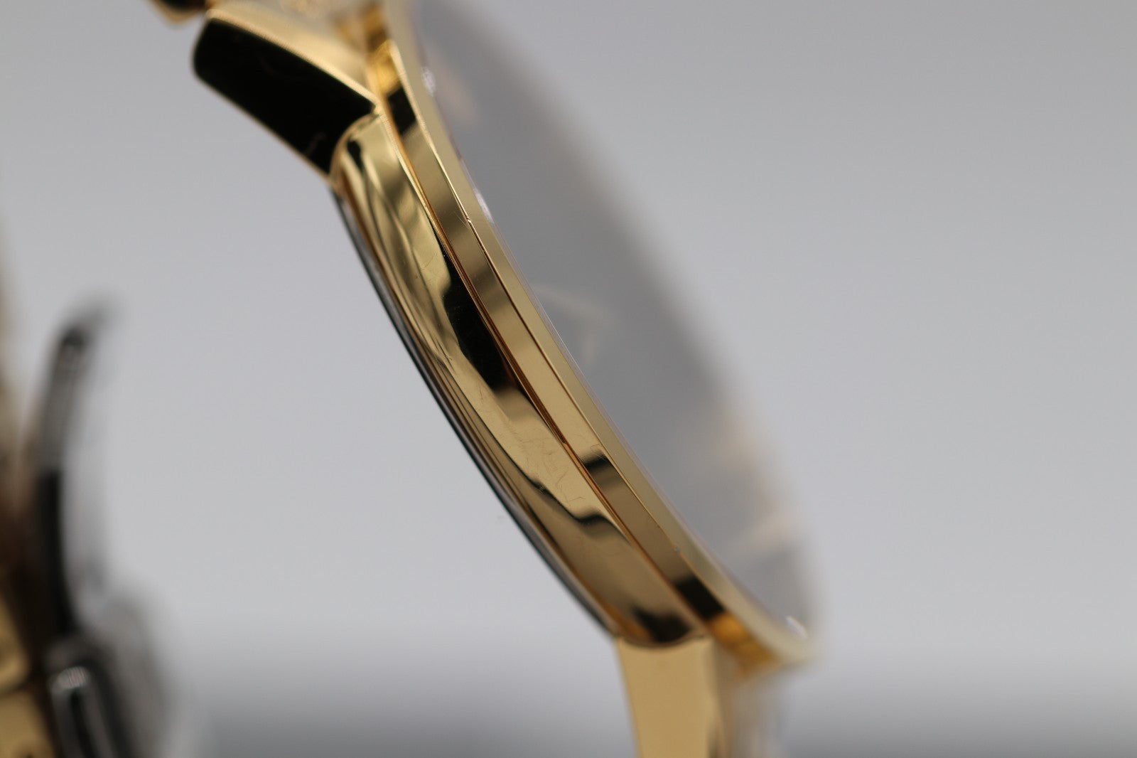 Movado Museum Series Men's Gold Tone Black Dial Diamond Quartz Watch 0607625