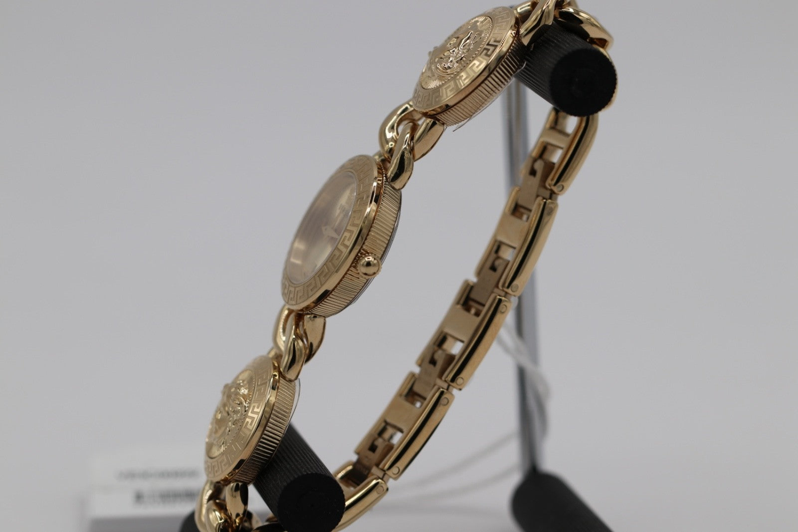 Versace Womens Stud Icon Gold 26mm Bracelet Fashion Watch